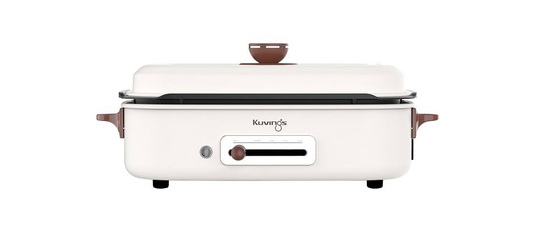 ZESTAW: MultiGrill  Kuvings Ceramic PLus z kompletem 3 płyt i książką