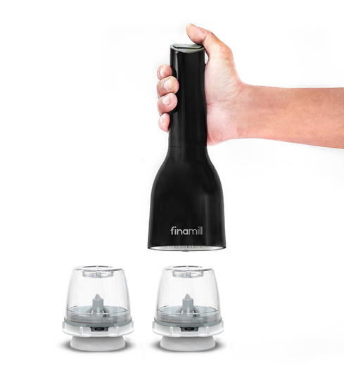 ZESTAW: Młynek do przypraw FinaMill USB + tacka