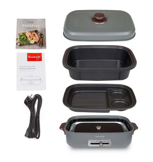 MultiGrill elektryczny Kuvings Ceramic + książka